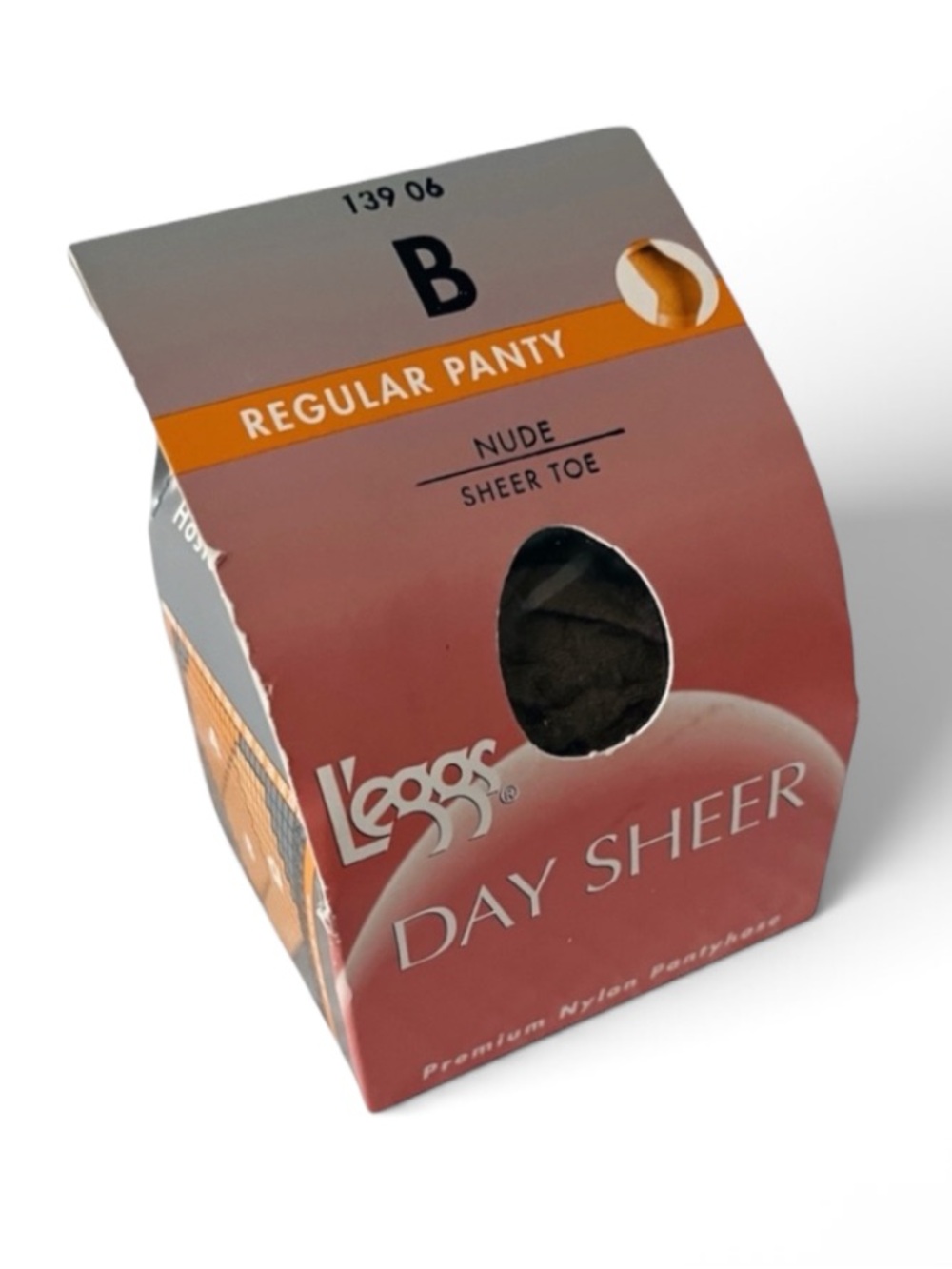 L’EGGS VTG Day Sheer Regular Panty Nylon Pantyhose Nude B